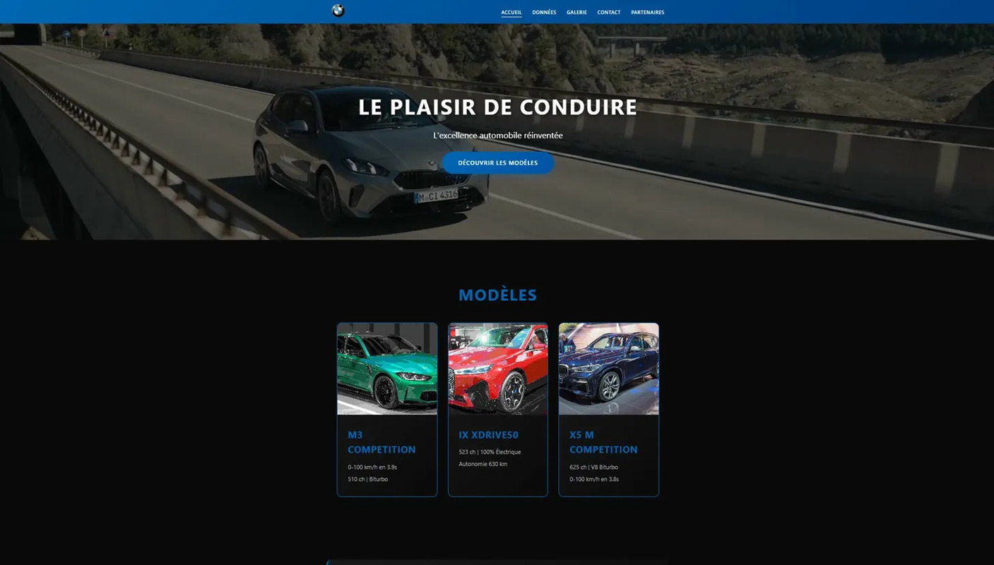 Site vitrine BMW
